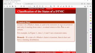 Transient State Ergodic Markov Chains Aperiodic amp Periodic States  Tutorial 7 K [upl. by Dyoll]