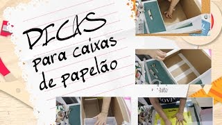 Como fazer caixa de papelão para Presente fácil e com perfeição [upl. by Aissej]