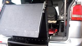 Volkswagen Caravelle Automated Tailgate and Ramp  Brook Miller Mobility [upl. by Lauri511]