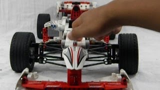 Best Lego Technic 42000 Grand Prix Racer  Functions  Reverse Time Warp [upl. by Enyalahs]