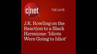 JK Rowling on the Reaction to a Black Hermione Idiots Were Going to Idiot Audiobook [upl. by Nnael608]