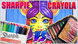 Sharpie Markers Vs Crayola Blending Markers  Sharpie Vs Crayola  Marker Review [upl. by Refotsirk376]