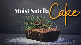 Moist Nutella cake Nutella cake recipes by chef akhtar [upl. by Ylrebma]