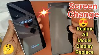 Realme Narzo 30 Screen Change Replacement  narzo 30 display change  Realme RMX2156 Screen Combo [upl. by Okoyik]