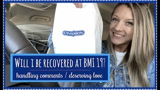 MY ANOREXIA RECOVERY  will I be recovered at BMI 19  handling peoples comments [upl. by Camel666]