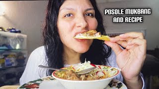 POSOLE MUKBANG AND RECIPE [upl. by Groeg]