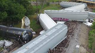 Train derailment in Fountaintown [upl. by Joann]