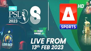 quotSab Sitaray Hamarayquot Watch HBL PSL 8 LIVE from 13th Feb 2023 on A Sports HD [upl. by Nowyt]