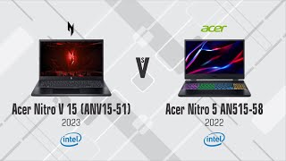 Acer Nitro V 15 ANV1551 vs Acer Nitro 5 AN51558 [upl. by Cardie214]