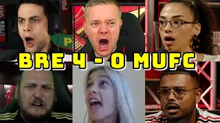 BEST COMPILATION  BRENTFORD VS MAN UNITED 40  PART 1  LIVE WATCHALONG REACTIONS  FANS CHANNEL [upl. by Enyal]