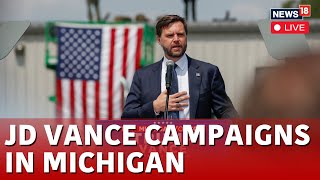 JD Vance LIVE  Vance Holds Campaign Rally In Michigan  JD Vance Speech LIVE  US News  N18G [upl. by Cindee]