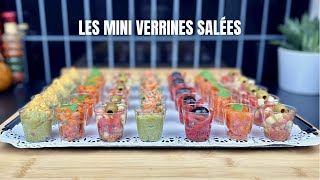 LES MINI VERRINES SALÉES POUR ÉPATER VOS INVITÉS 🥑🍅🥕🥒 YUMMY APPETIZER FOR GUESTS  سلطات لذيذة [upl. by Drusi]