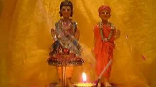 BAPS SWAMINARAYAN AARTI WITH REAL AARTI FLAME [upl. by Carmon258]