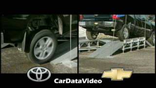 Chevy Silverado vs Toyota Tundra  Traction Test [upl. by Nerua523]