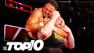 Samoa Joe’s most badass moments WWE Top 10 June 24 2021 [upl. by Elston359]