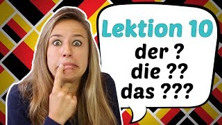 GERMAN LESSON 10 Awesome Hints on how to Guess German Articles 😎😎 [upl. by Aniham]