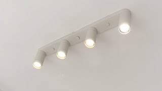 NYMÅNE IKEA Ceiling Spot Light  Unboxing amp Installation [upl. by Ardnohsed236]