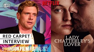 Jack OConnell Lady Chatterleys Lover Premiere his relationship with Emma Corrin amp themes of class [upl. by Thisbe242]