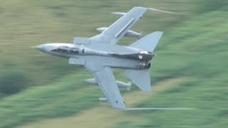 Mach Loop low level Tornado GR4s round Corris corner [upl. by Oiluig437]