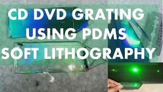 Grating fabrication using PDMS from CD and DVD [upl. by Odyssey780]