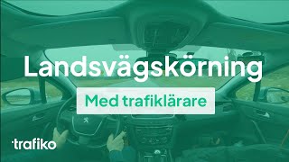 Landsvägskörning med Trafiklärare filmat i bilen [upl. by Debo]