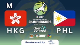 M Group Phase  Hong Kong China v Philippines  DIBF AsiaPacific Deaf Basketball Championships [upl. by Pammie]