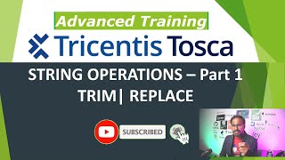 TRICENTIS Tosca 160  Lesson 38  String Operations – Part 1  Trim  Replace [upl. by Kimmel]