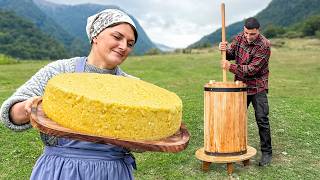 Making the Creamiest Butter from Fresh Milk With The Old Traditional Method [upl. by Lehsar]