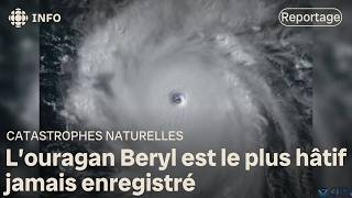 Ouragan Beryl  les Caraïbes risquent la catastrophe [upl. by Oned]