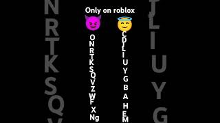 only on roblox names [upl. by Airyt106]