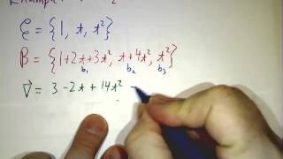 Changeofbasis matrices II Formula and Example [upl. by Doig]