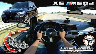 2020 BMW X5 M50d 400 KM  VMAX 0100 100200 kmh Prezentacja próba autostradowa SOUNDCHECK [upl. by Hayne]