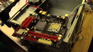 Changing socket 775 CPU e3300 to dual core E8400 on my Biostar G41M7 motherboard [upl. by Noxas]