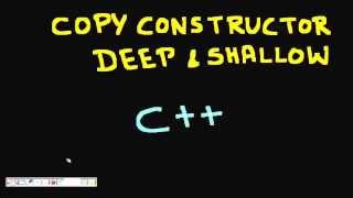 Programming Interview Copy Constructors Deep and Shallow Copy C [upl. by Alden]