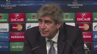 Man City have a chance in Barcelona  Pellegrini [upl. by Lednyk]