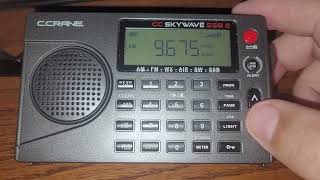 C Crane Skywave SSB2 Shortwave Radio 091624 Manual Scan of The 31 Meter Band [upl. by Adnoraj]