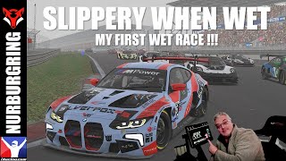 Slippery when wet Nürburgring BMW M4 GT3 Silverfox95 iRacing [upl. by Atteuqnas]