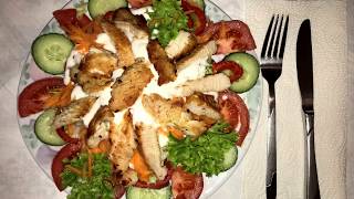 Putensalat mit Joghurtdressing Salata sa curecem mesomTurkey Salad with Yogurt Dressing recipe [upl. by Sida]