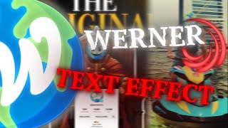 How To make text effect like Werner🌏realwerner [upl. by Osber]