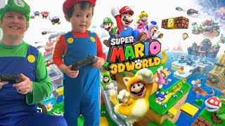 Super Mario 3D World World 37  Switchboard Falls  Green Stars and Stamp [upl. by Ozan]