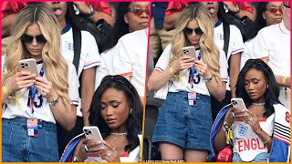 Bored WAGS Tolami Benson Aine May Kennedy and Olivia Naylor scroll around on their phones and take [upl. by Viehmann]