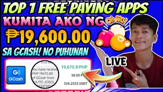 LIVE CASHOUT KUMITA NG FREE ₱19600 GCASH  JUST PLAY BILLIARD GAME FOR FREE  EARN MONEY ONLINE [upl. by Dloreh611]