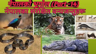 नेपालको भूगोल geography of Nepal Part14 संरक्षित वन्यजन्तुहरू [upl. by Atir]