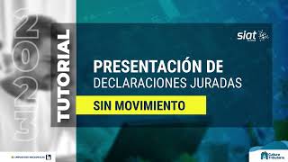 TUTORIAL PRESENTACION DE DDJJ SIN MOVIMIENTO [upl. by Accem]