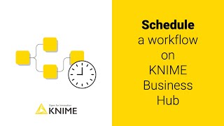 Schedule a workflow execution on KNIME Business Hub [upl. by Dolores]