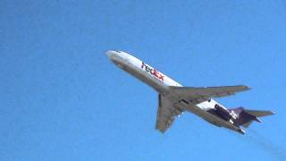 Federal Express Boeing 727227AF Takeoff 30L  N492FE  Minneapolis International [upl. by Anigue]