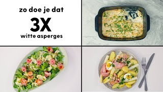 Witte asperges op 3 manieren  Recept  Allerhande [upl. by Siladnerb]