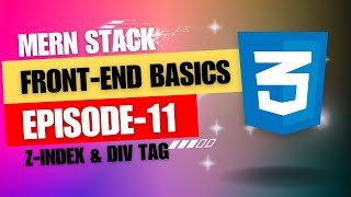 Learn CSS zindex amp Div Tags In 10 Minutues  In Tamil  Full Stack Development Ep11 2024 [upl. by Sheila]