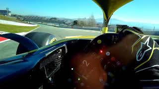 Daniel Ricciardos First Lap in a Renault  Visor Cam  F1 Testing 2019 [upl. by Dachy]