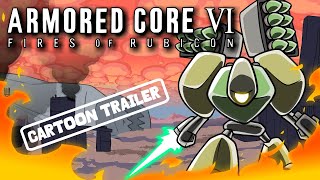 Armored Core VI  Cartoon Trailer armoredcore6 bandainamco sponsored [upl. by Millford]